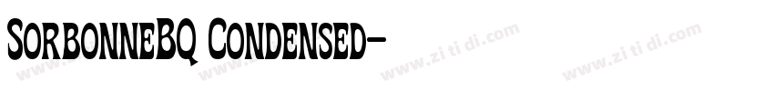SorbonneBQ Condensed字体转换 SorbonneBQ Condensed字体转换